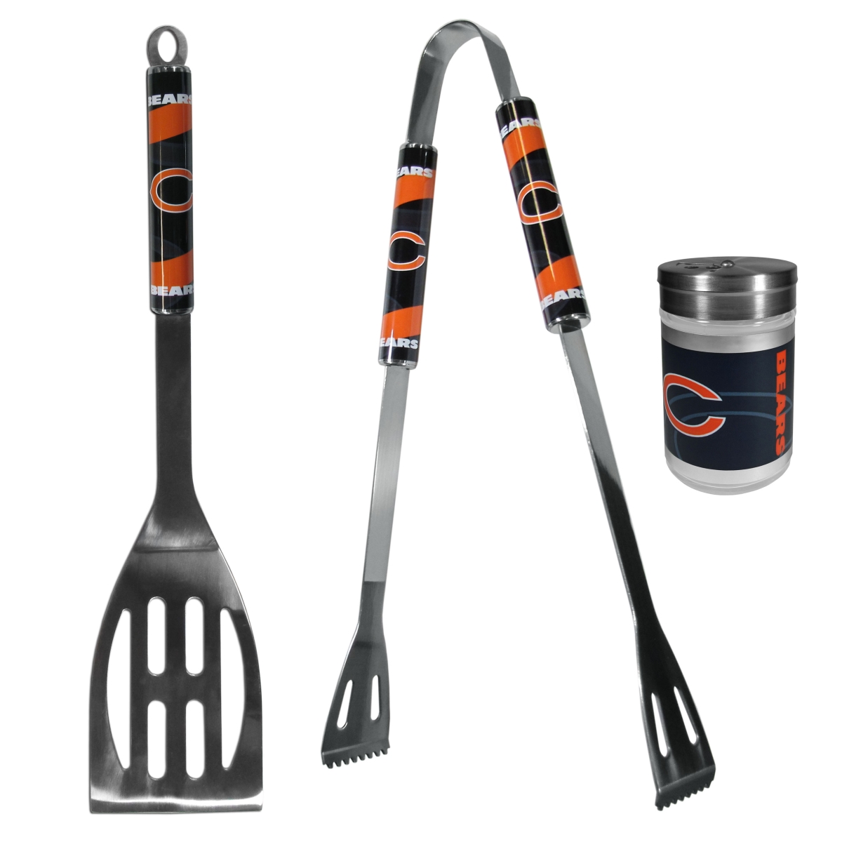 Picture of Siskiyou F2BQ005SEA Unisex NFL Chicago Bears 2 Piece BBQ Set with Season Shaker - One Size