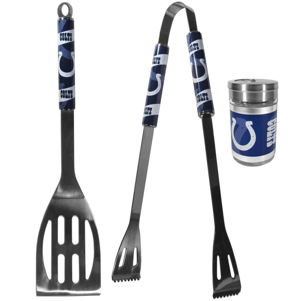 Picture of Siskiyou F2BQ050SEA Unisex NFL Indianapolis Colts 2 Piece BBQ Set with Season Shaker - One Size