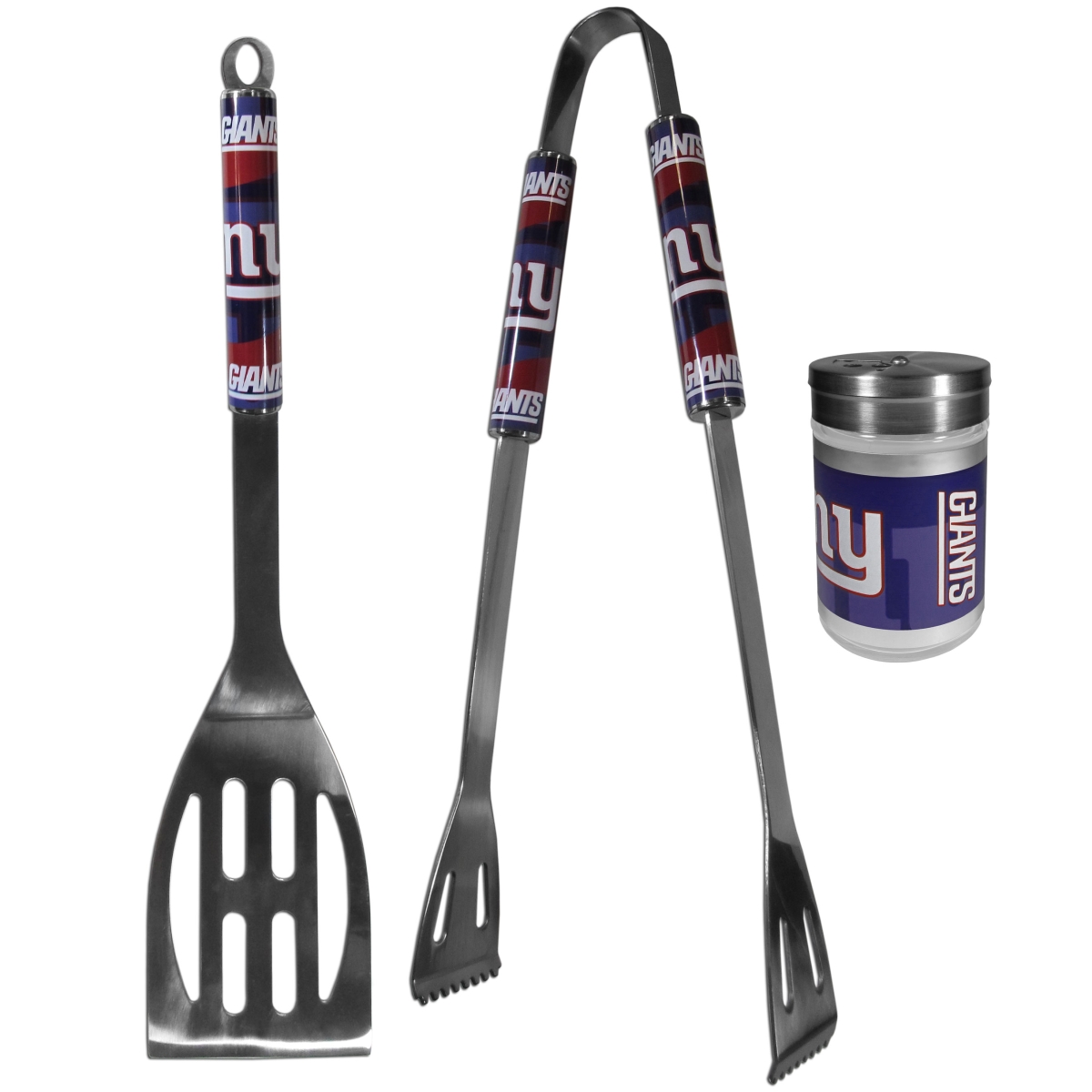 Picture of Siskiyou F2BQ090SEA Unisex NFL New York Giants 2 Piece BBQ Set with Season Shaker - One Size
