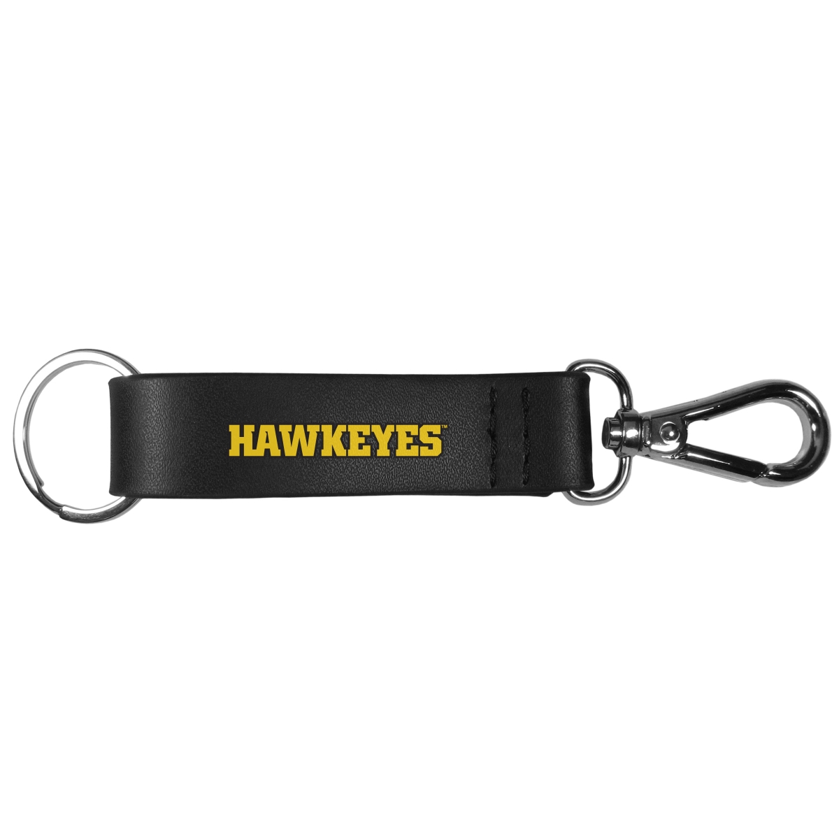 Siskiyou CKCS52 Unisex NCAA Iowa Hawkeyes Black Strap Key Chain