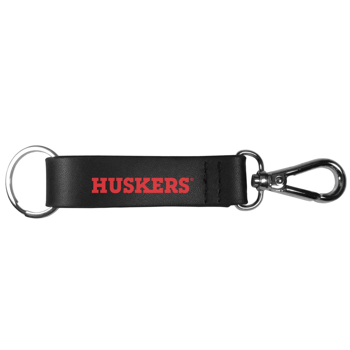 Siskiyou CKCS3 Unisex NCAA Nebraska Cornhuskers Black Strap Key Chain
