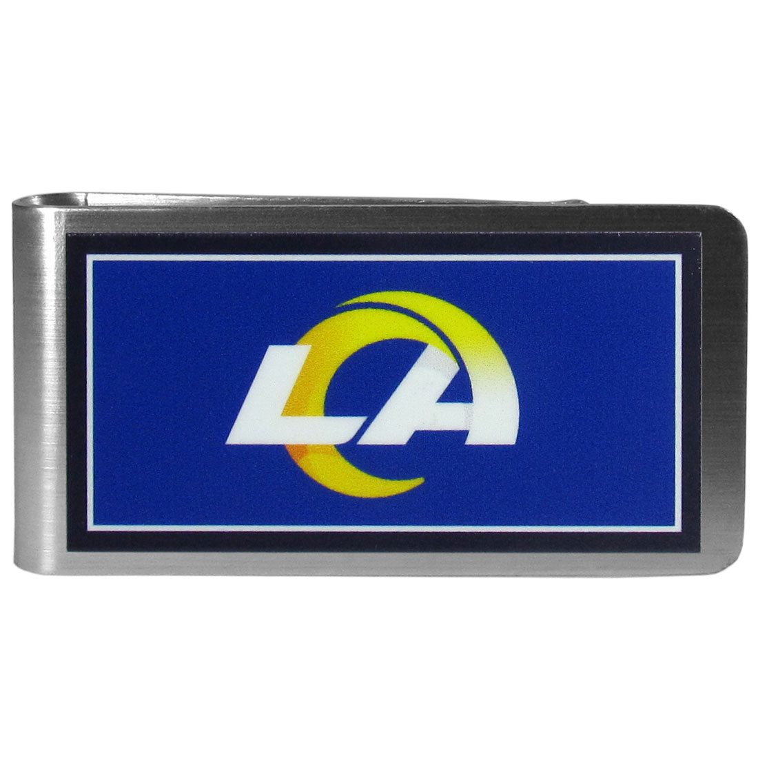 Siskiyou FLMP130 Male NFL Los Angeles Rams Steel Logo Money Clip - One Size