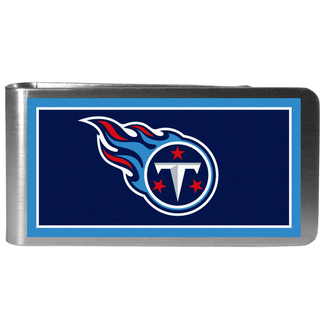 Siskiyou FLMP185 Male NFL Tennessee Titans Steel Logo Money Clip - One Size