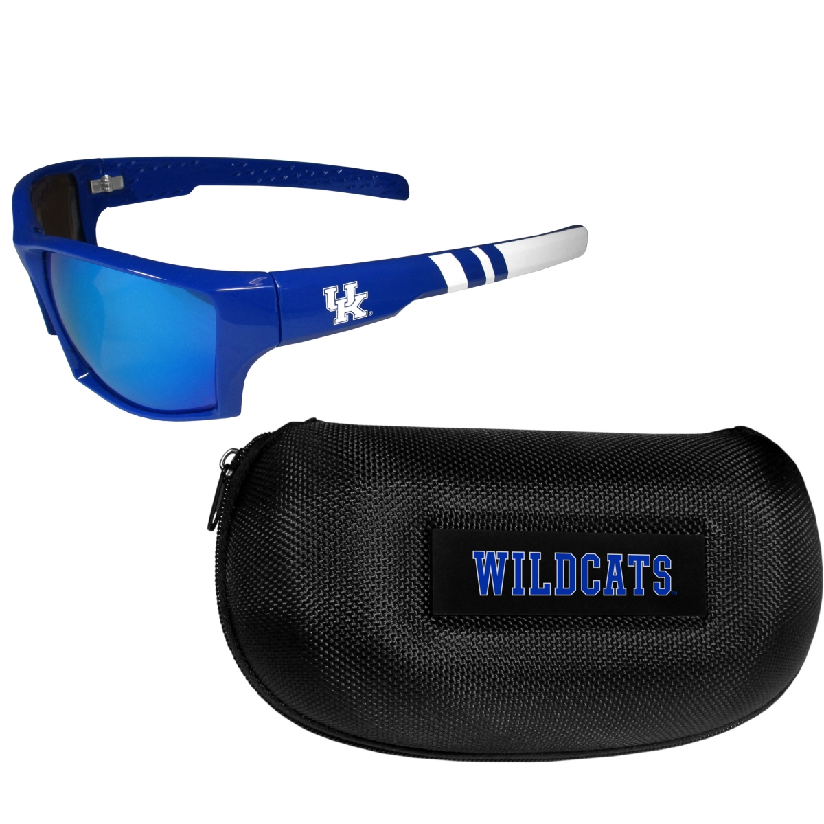 Siskiyou CESG35CP Unisex NCAA Kentucky Wildcats Edge Wrap Sunglass & Case Set - One Size