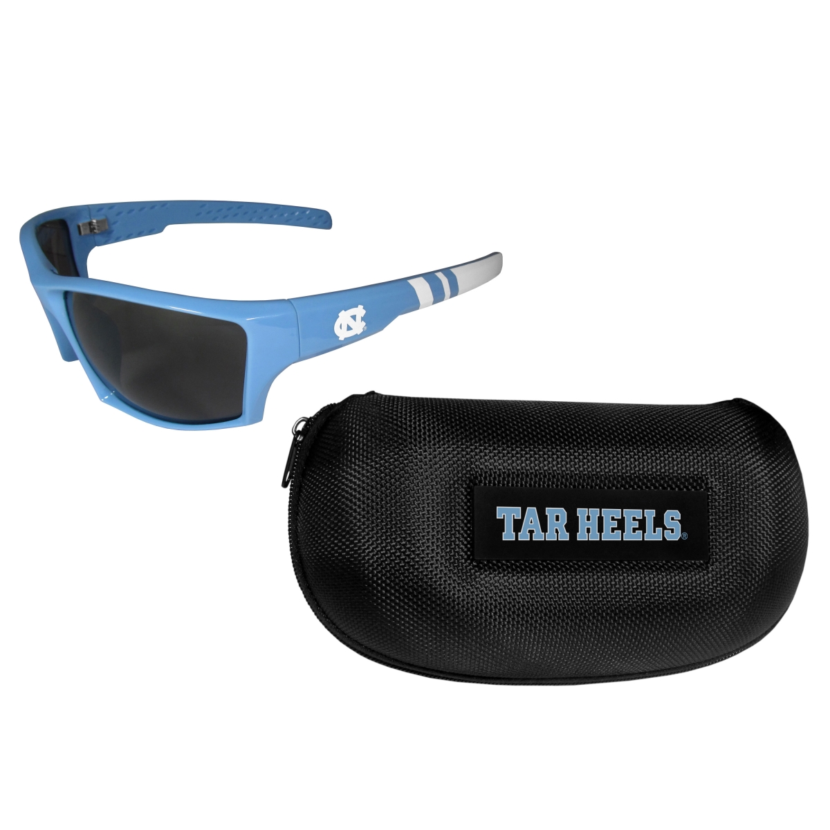 Siskiyou CESG9CP Unisex NCAA North Carolina Tar Heels Edge Wrap Sunglass & Case Set - One Size