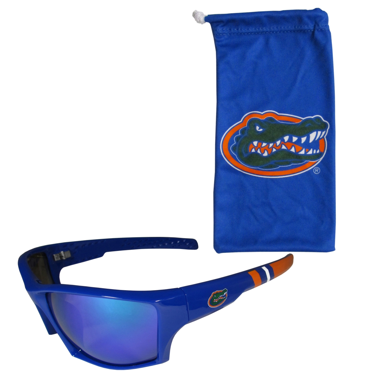 Siskiyou  Unisex NCAA Florida Gators Edge Wrap Sunglass & Bag Set - One Size