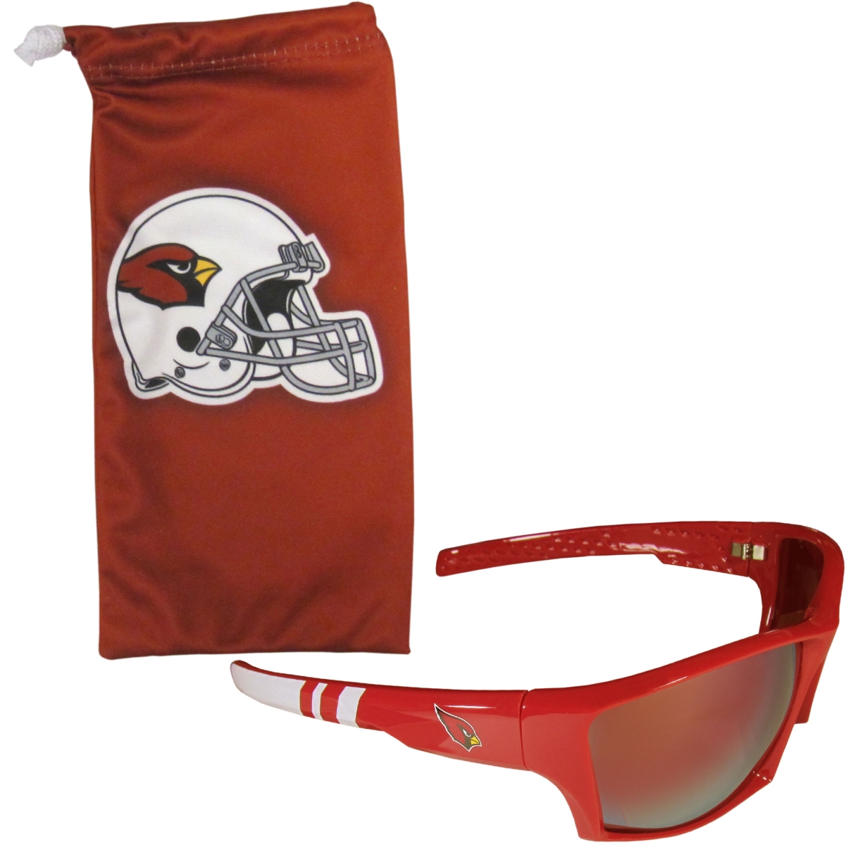 Picture of Siskiyou FESG035EB Unisex NFL Arizona Cardinals Edge Wrap Sunglass & Bag Set - One Size