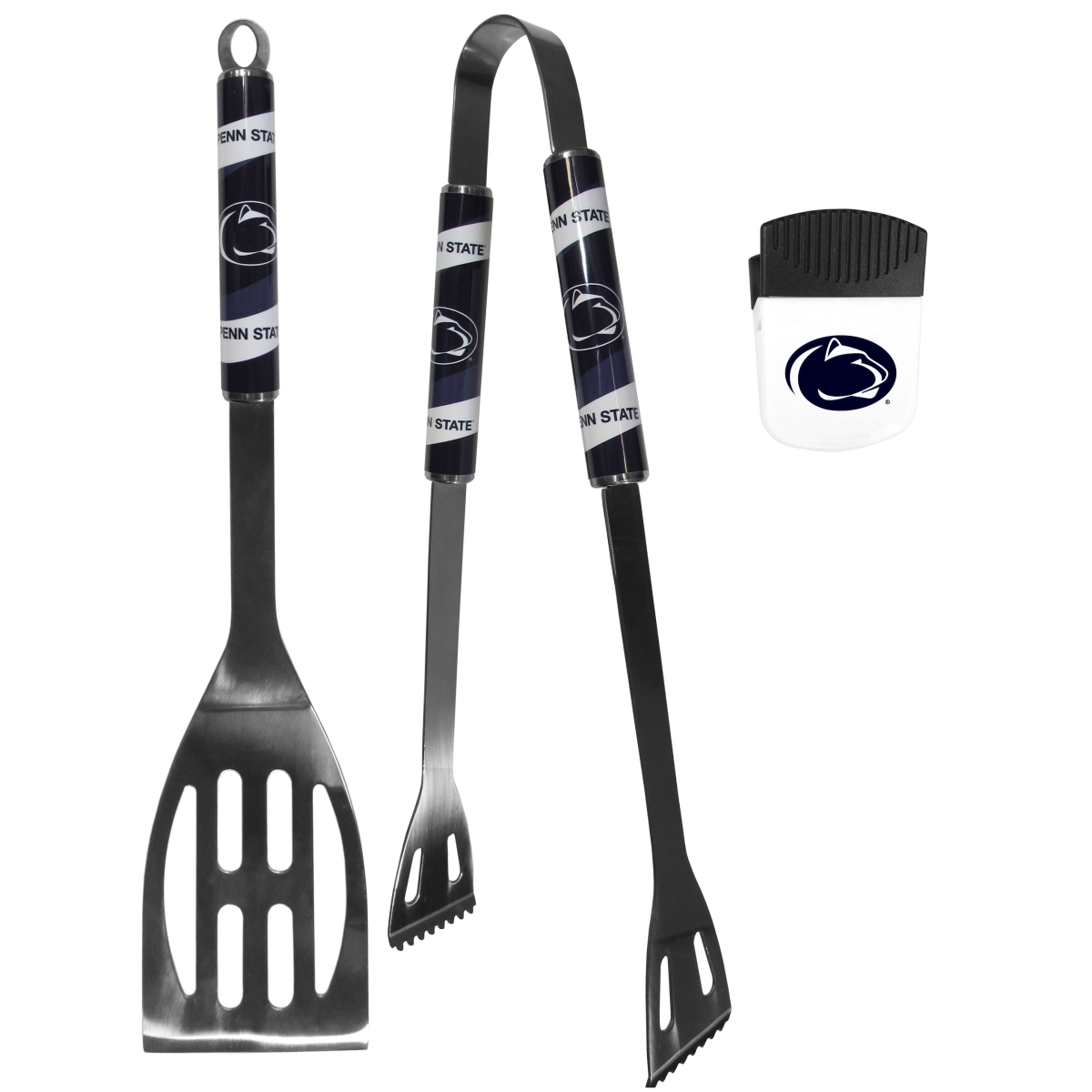 Picture of Siskiyou C2BQ27PMC Unisex NCAA Penn State Nittany Lions 2 Piece BBQ Set & Chip Clip - One Size
