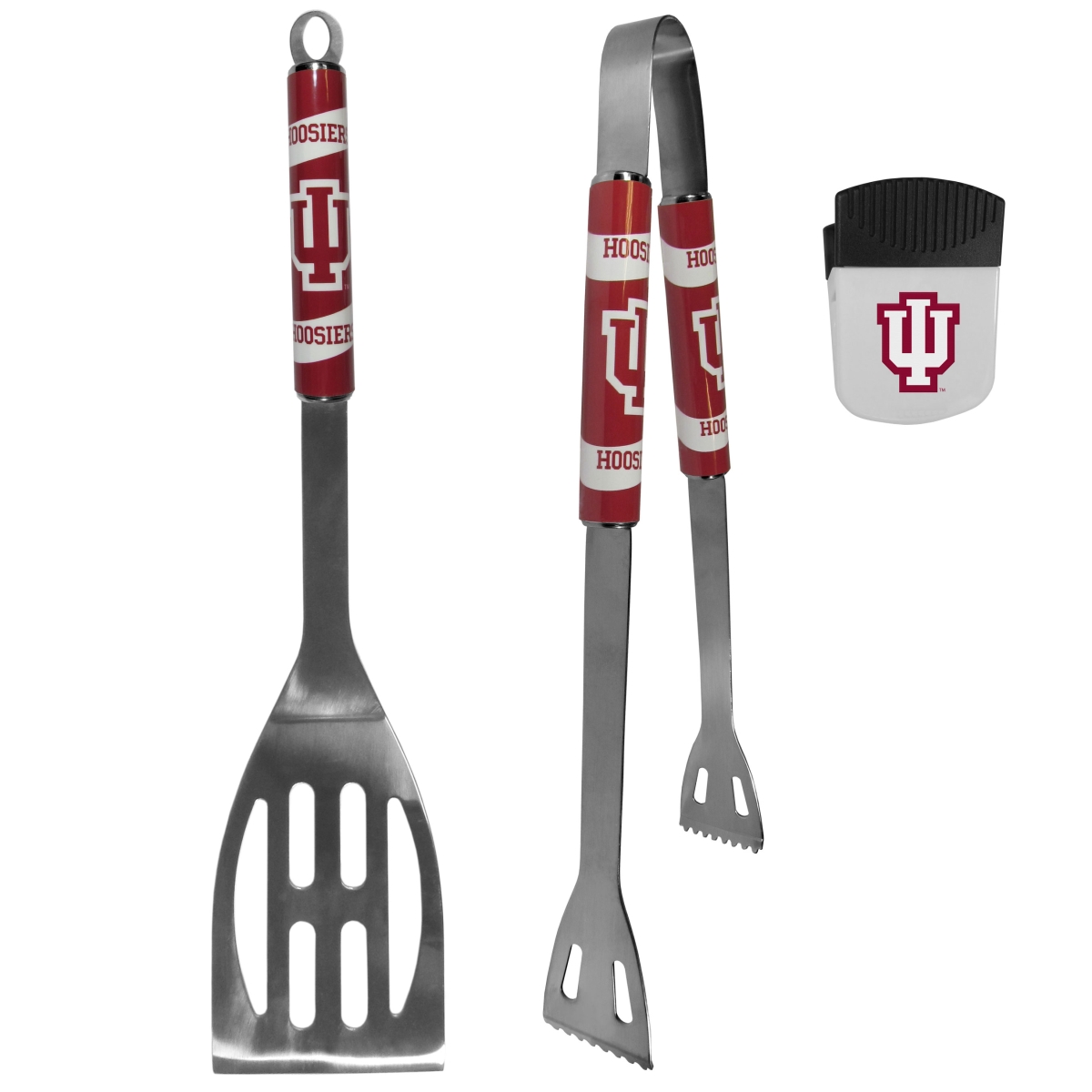 Picture of Siskiyou C2BQ39PMC Unisex NCAA Indiana Hoosiers 2 Piece BBQ Set & Chip Clip - One Size