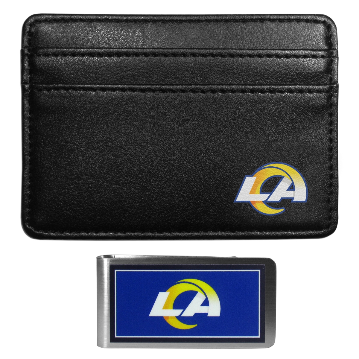 Siskiyou FWW130LMP Unisex NFL Los Angeles Rams Weekend Wallet & Color Money Clip