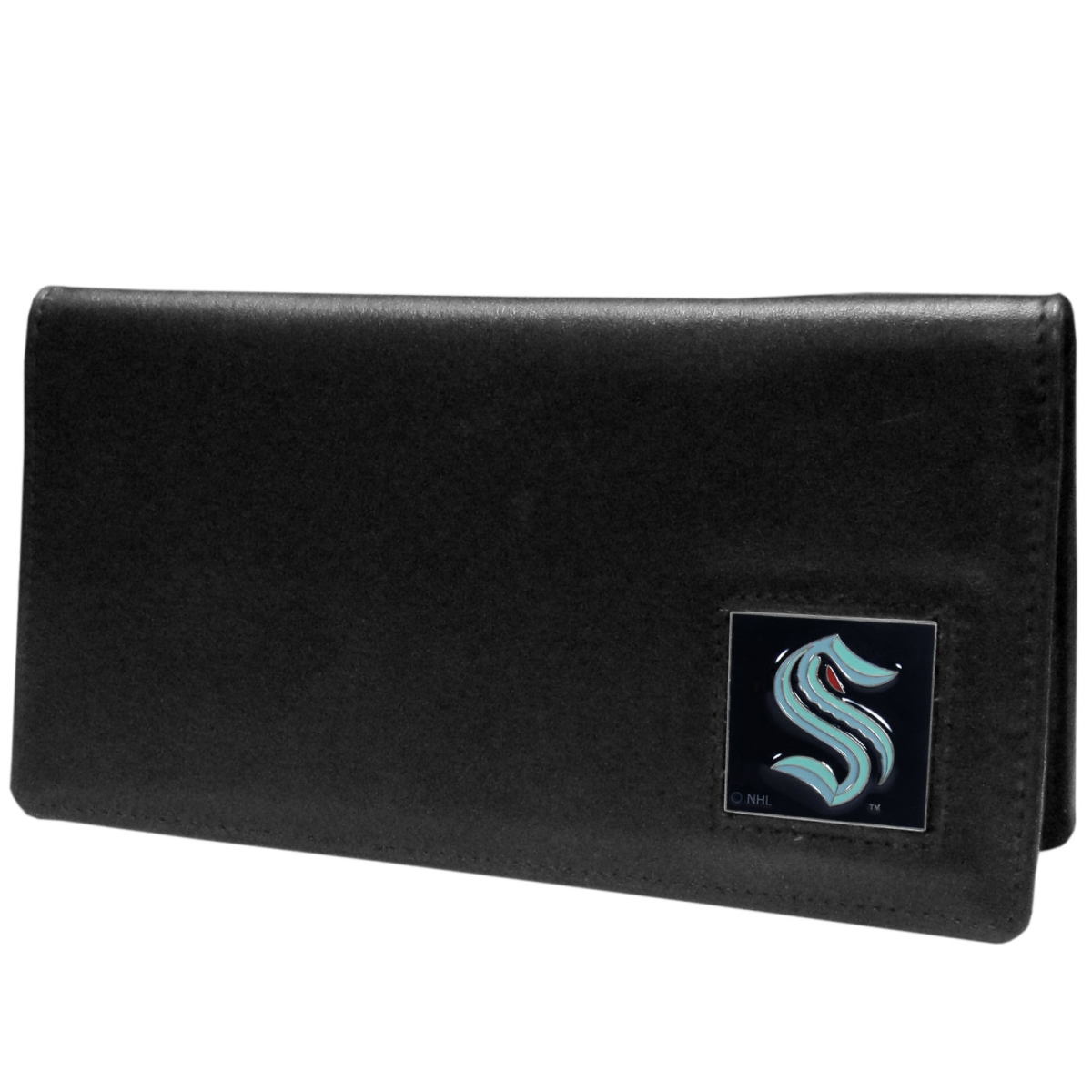 Siskiyou  Unisex NHL Seattle Kraken Leather Checkbook Cover