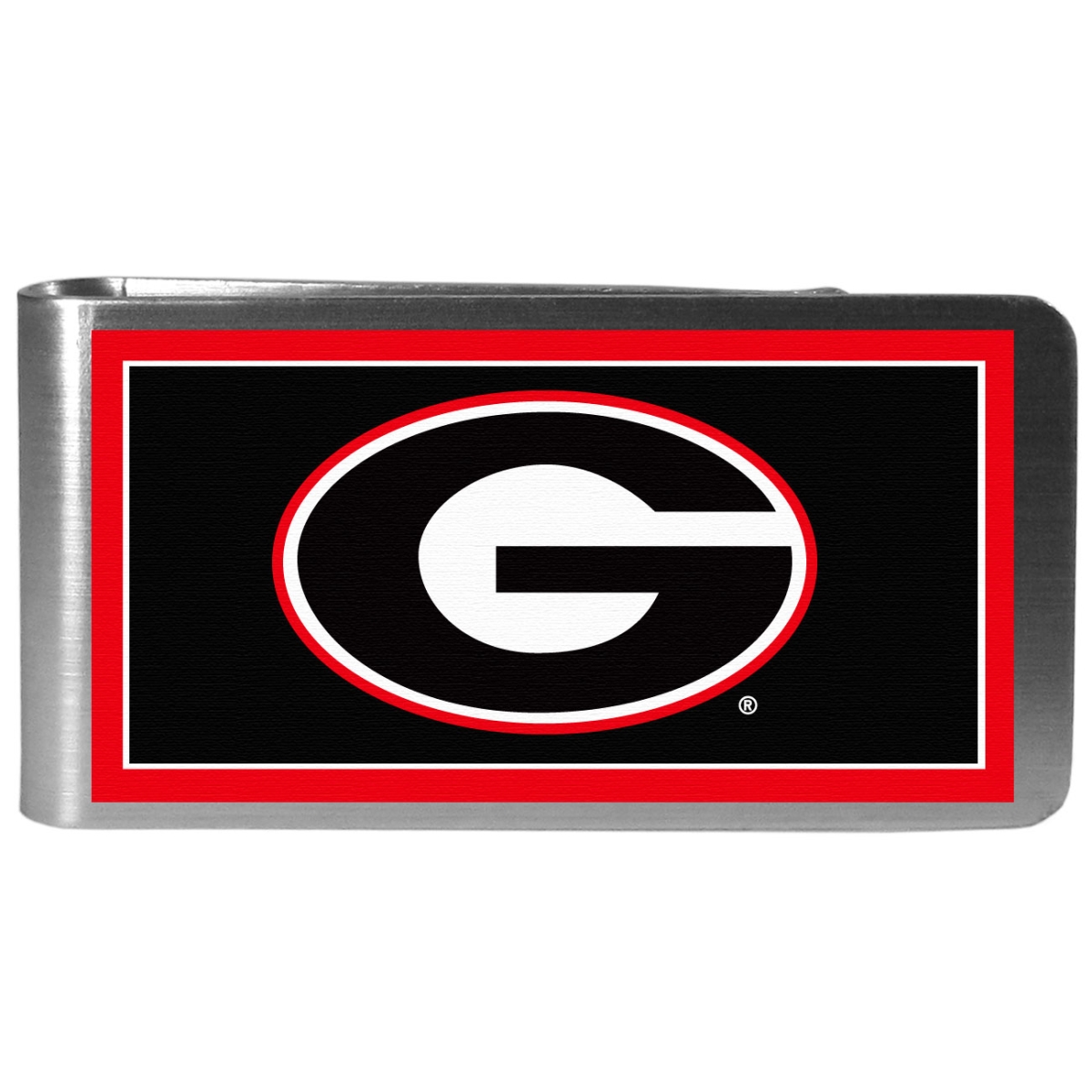 Picture of Siskiyou CLMP5 Male NCAA Georgia Bulldogs Steel Logo Money Clip - One Size