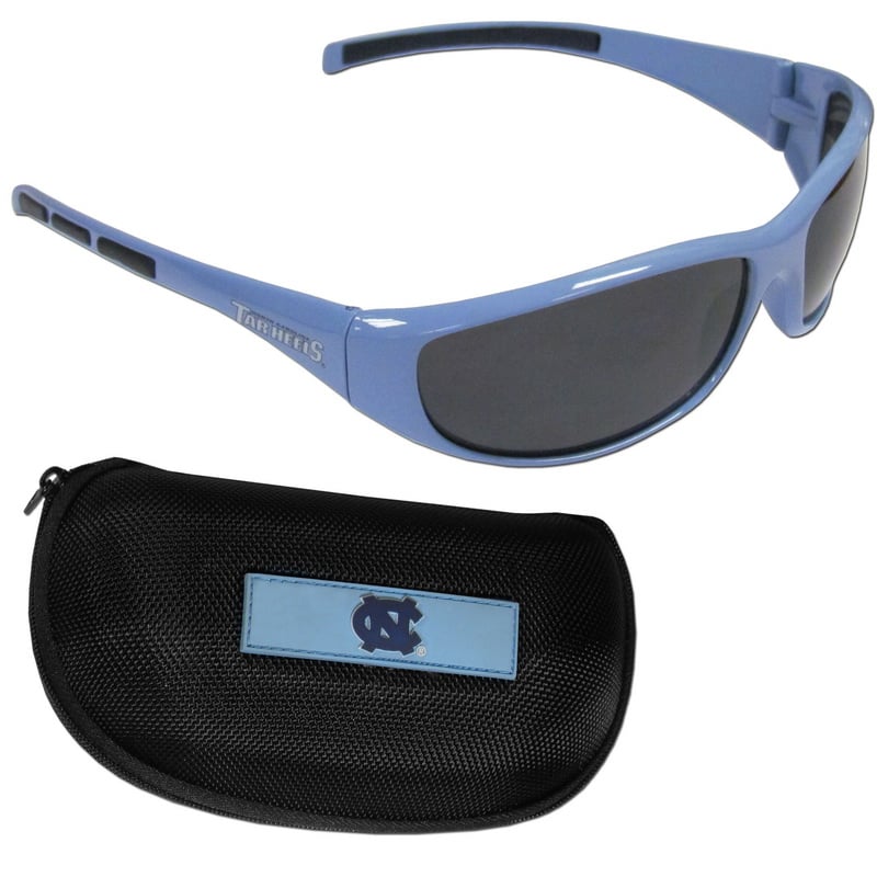 Siskiyou 2CSG9CH Unisex NCAA North Carolina Tar Heels Wrap Sunglass & Case Set
