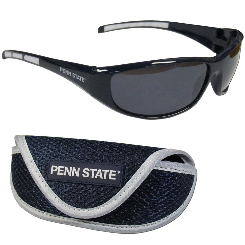 Siskiyou  Unisex NCAA Penn State Nittany Lions Wrap Sunglass & Case Set