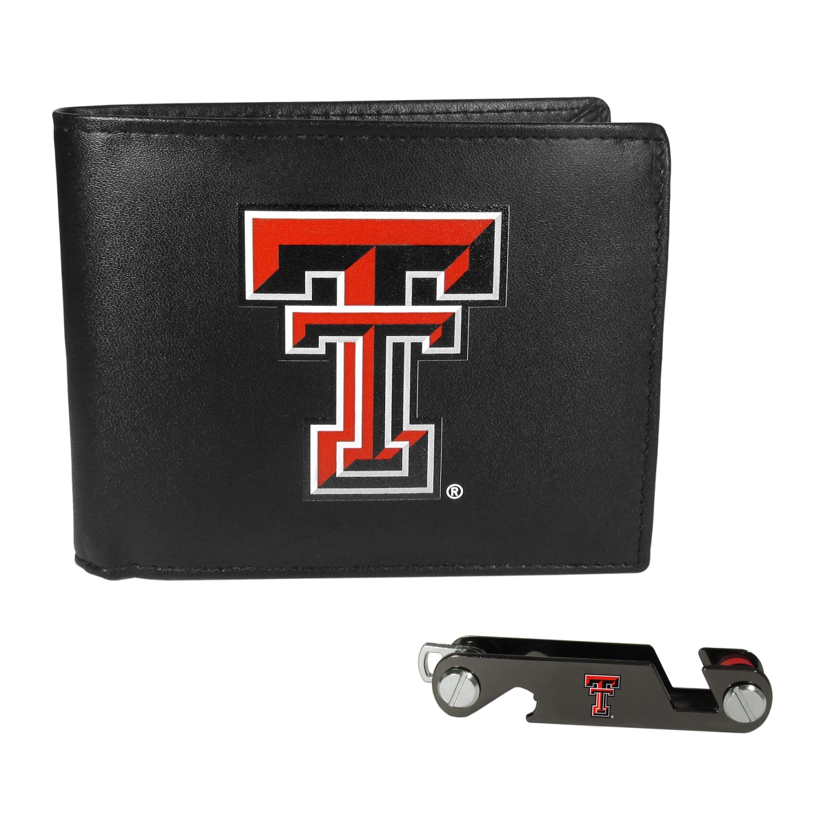 Siskiyou  Male NCAA Texas Tech Raiders Bi-fold Wallet & Key Organizer - One Size