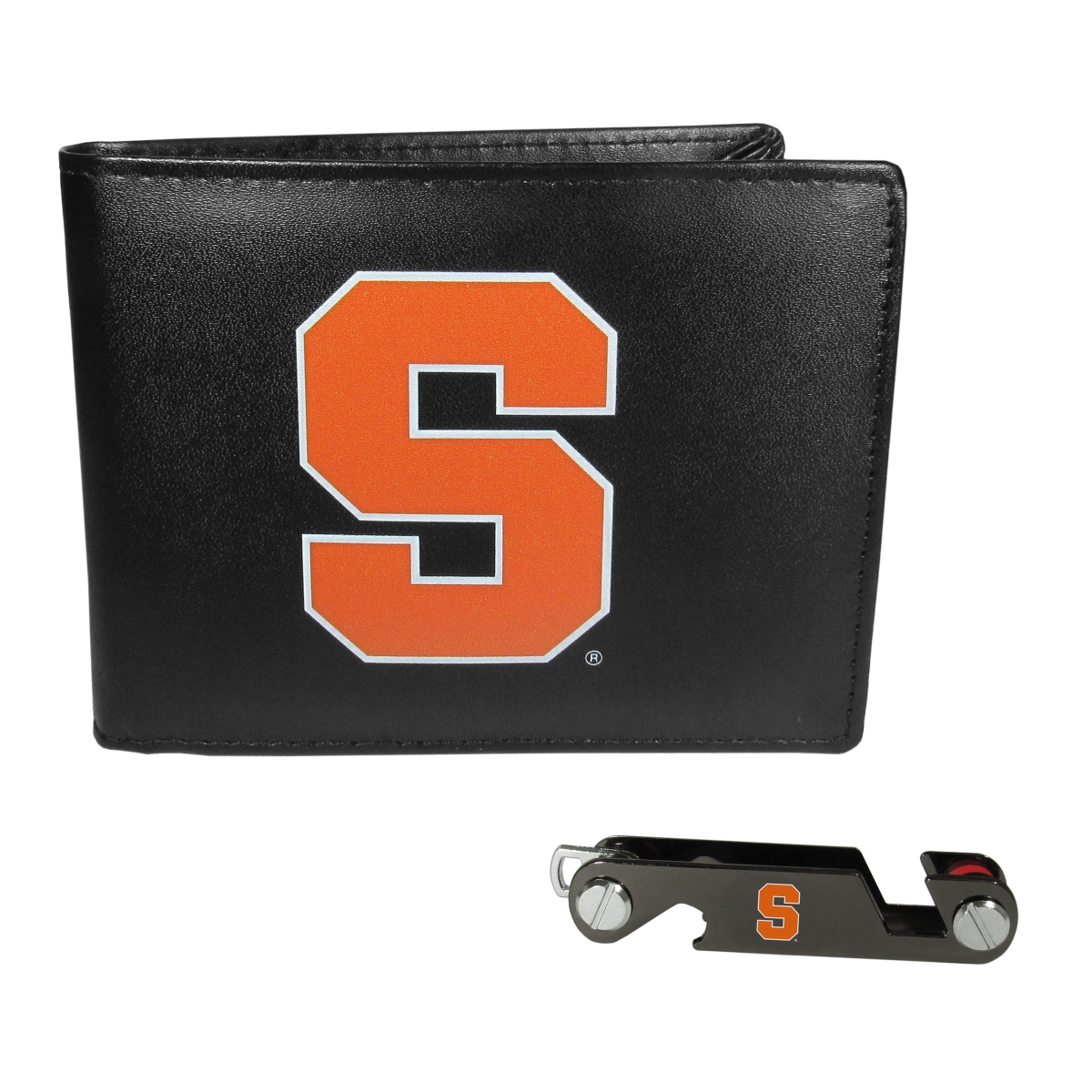 Siskiyou CBIL62KCO Male NCAA Syracuse Orange Bi-fold Wallet & Key Organizer - One Size