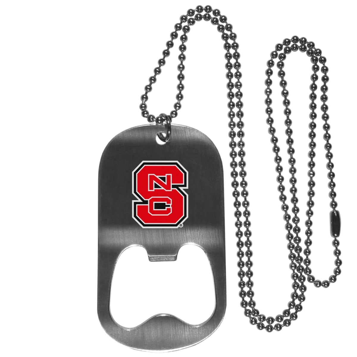 Siskiyou CBTN79 20 in. Unisex NCAA North Carolina State Wolfpack Bottle Opener Tag Necklaces