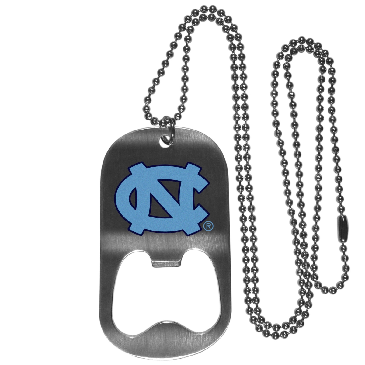 Siskiyou CBTN9 20 in. Unisex NCAA North Carolina Tar Heels Bottle Opener Tag Necklaces