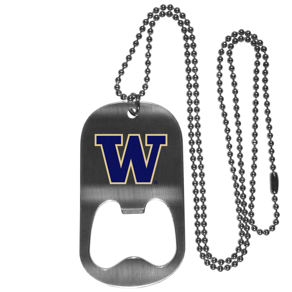 Picture of Siskiyou CBTN49 20 in. Unisex NCAA Washington Huskies Bottle Opener Tag Necklaces