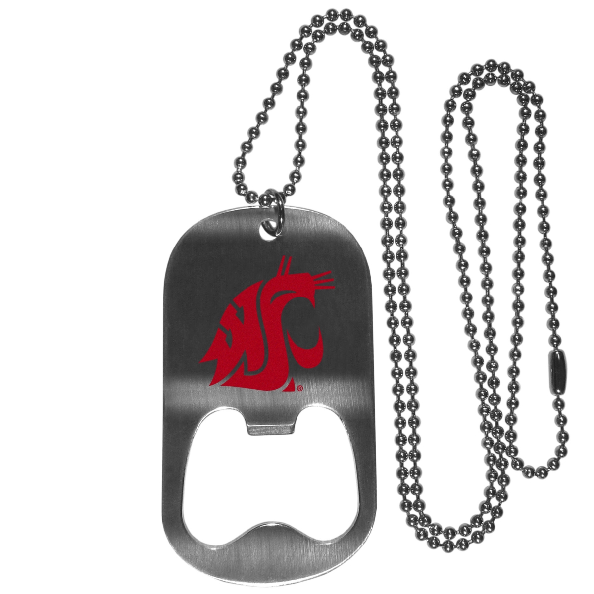 Picture of Siskiyou CBTN71 20 in. Unisex NCAA Washington State Cougars Bottle Opener Tag Necklaces