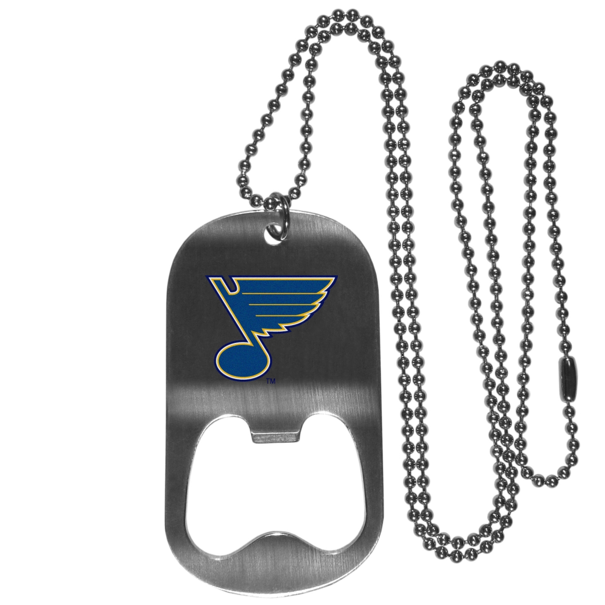 Picture of Siskiyou HBTN15 20 in. Unisex NHL State Louis Blues Bottle Opener Tag Necklaces