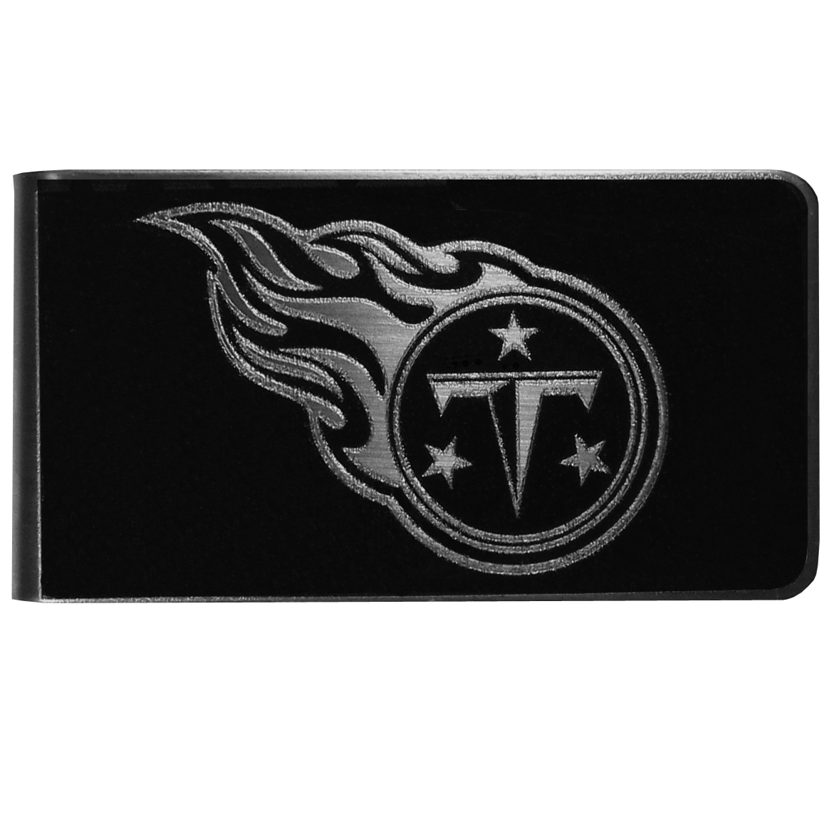 Siskiyou FBKM185 Male NFL Tennessee Titans Black & Steel Money Clip - One Size