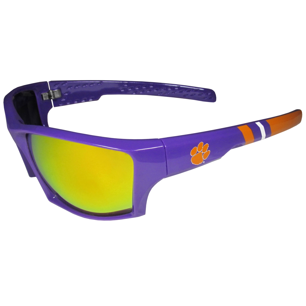 Clemson Tigers Edge Wrap Sunglasses - Orange - Unisex - Polarized Protection