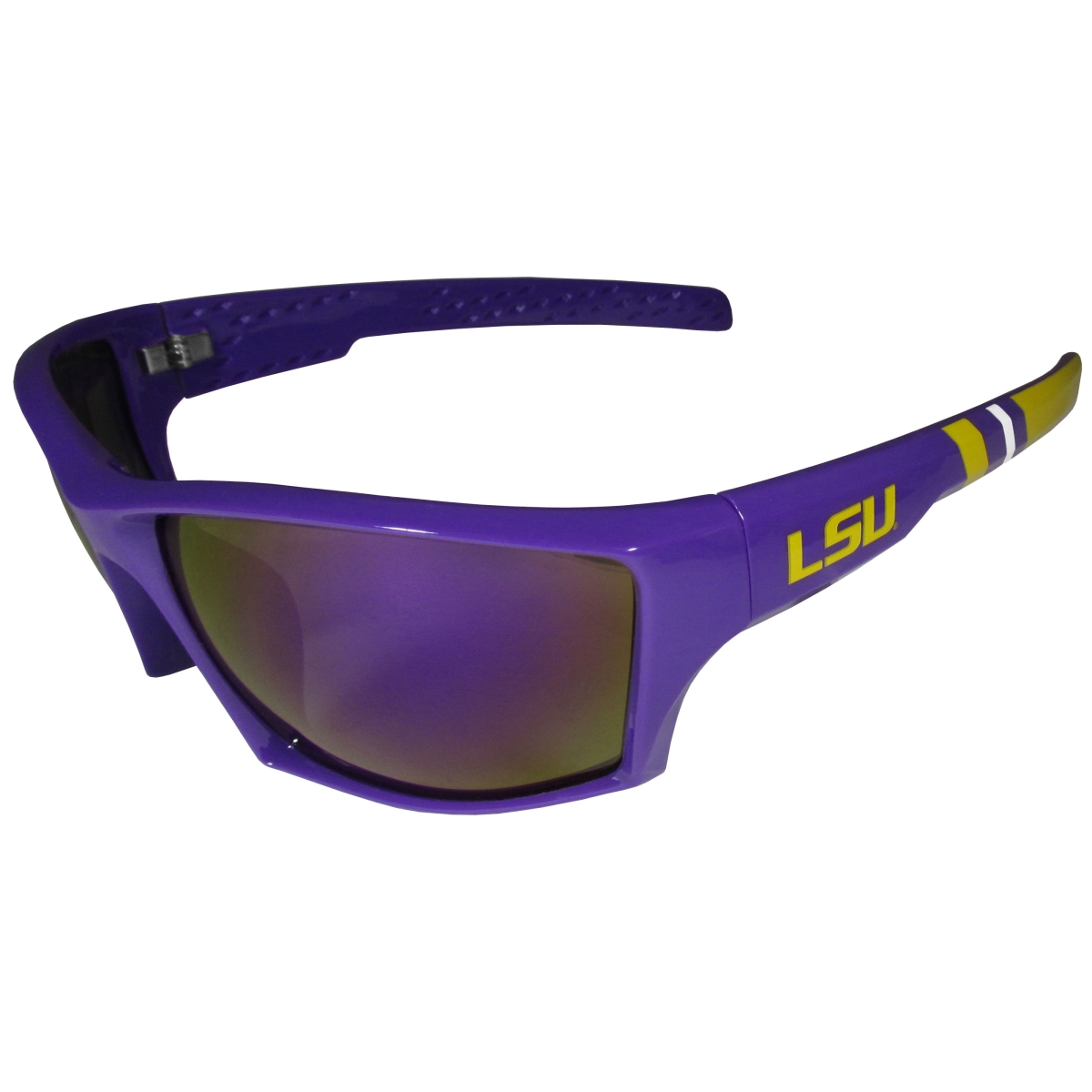 Siskiyou  Unisex NCAA LSU Tigers Edge Wrap Sunglasses - One Size