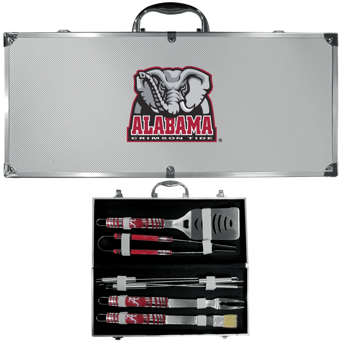 Siskiyou  Unisex NCAA Alabama Crimson Tide 8 Piece Tailgater BBQ Set