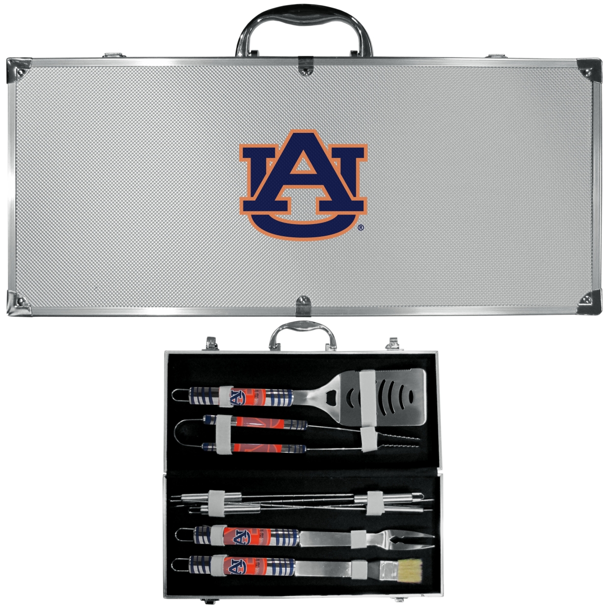 Siskiyou C8BQ42 Unisex NCAA Auburn Tigers 8 Piece Tailgater BBQ Set