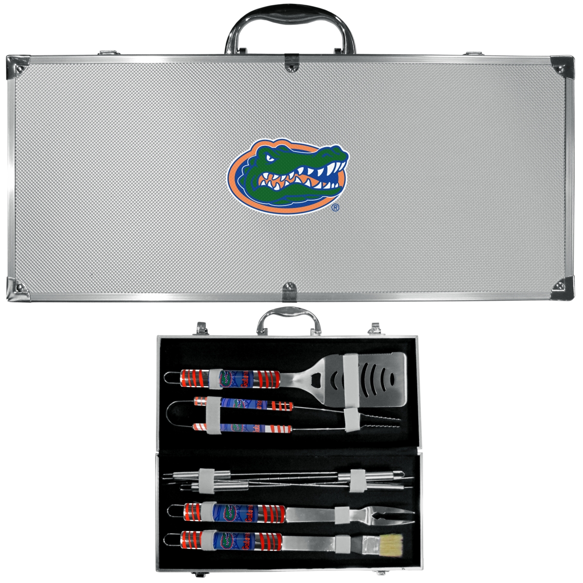 Siskiyou C8BQ4 Unisex NCAA Florida Gators 8 Piece Tailgater BBQ Set