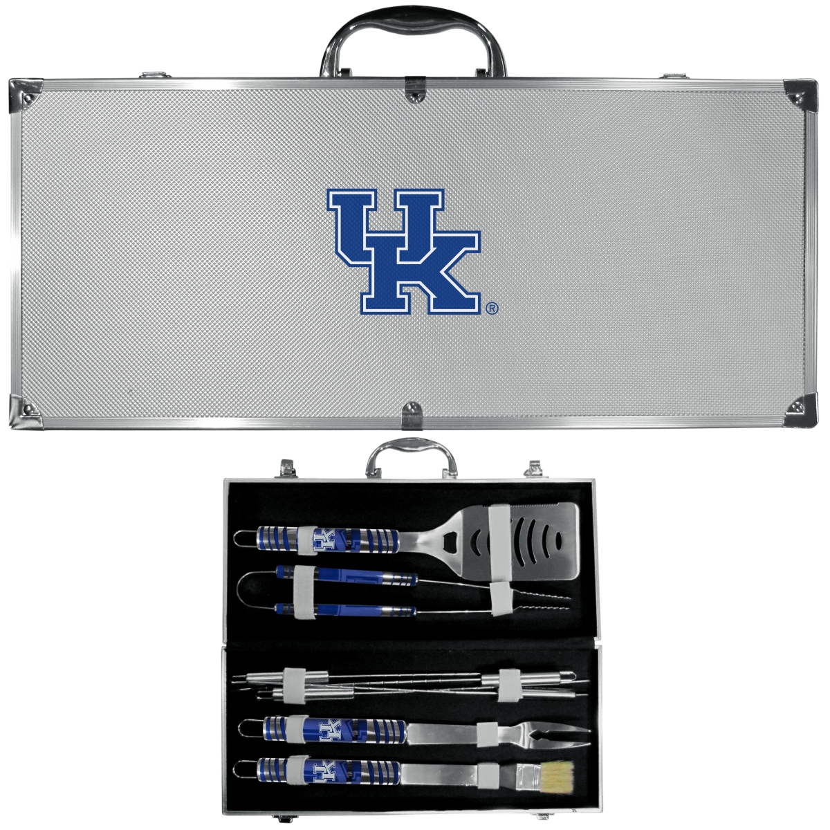 Siskiyou C8BQ35 Unisex NCAA Kentucky Wildcats 8 Piece Tailgater BBQ Set