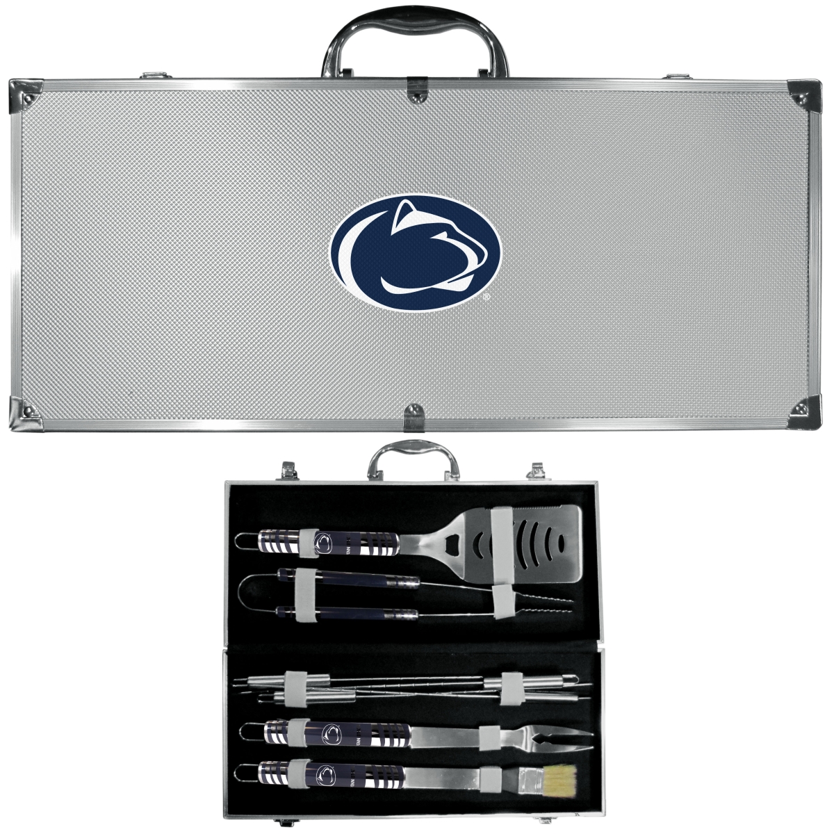Siskiyou C8BQ27 Unisex NCAA Penn State Nittany Lions 8 Piece Tailgater BBQ Set