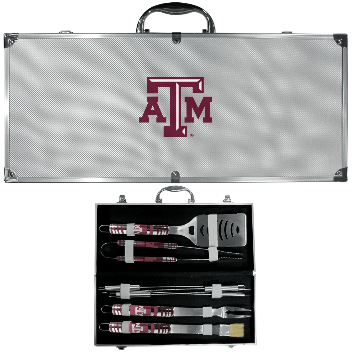 Siskiyou C8BQ26 Unisex NCAA Texas A & M Aggies 8 Piece Tailgater BBQ Set