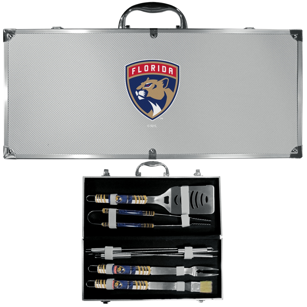 Picture of Siskiyou H8BQ95 Unisex NHL Florida Panthers 8 Piece Tailgater BBQ Set
