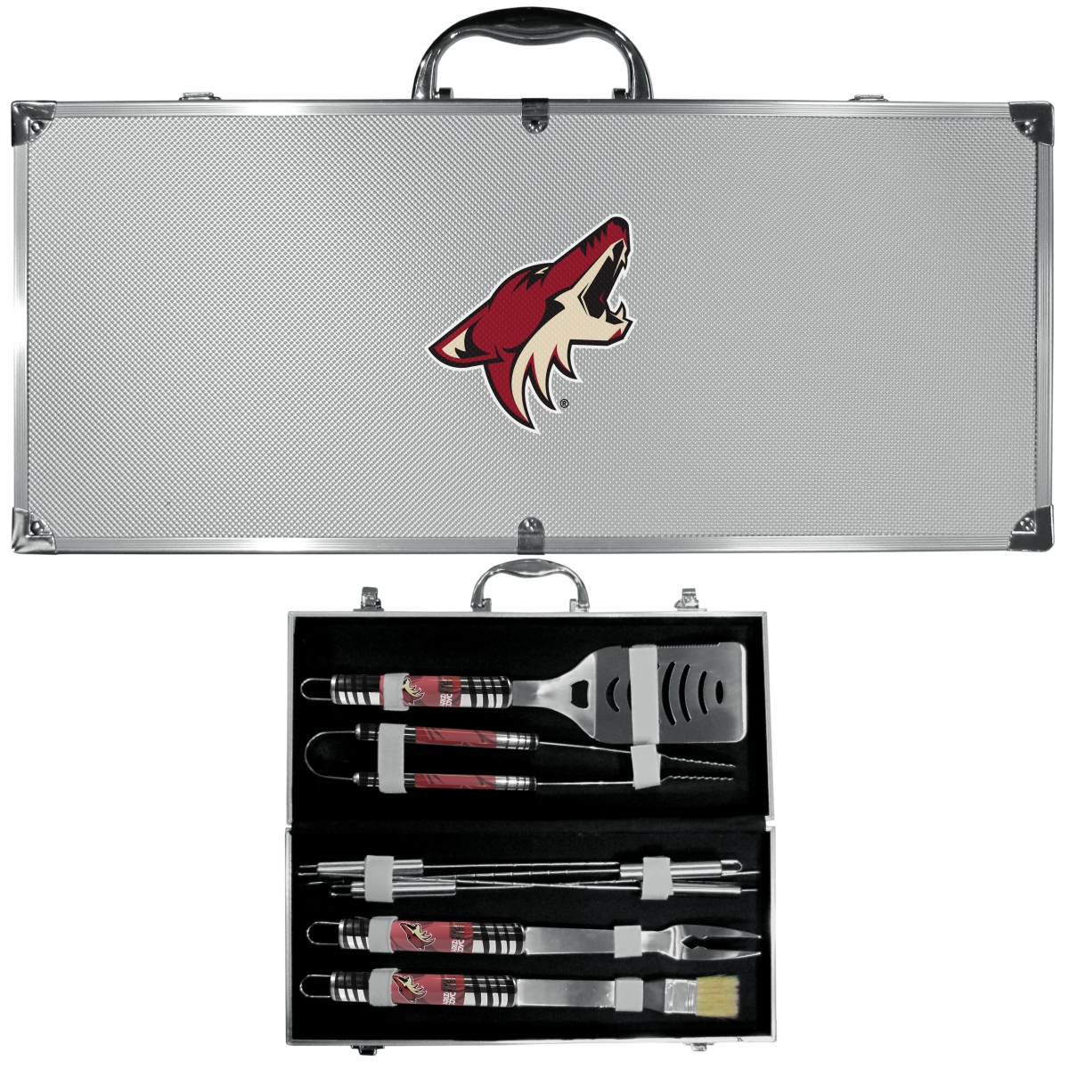 Picture of Siskiyou H8BQ45 Unisex NHL Arizona Coyotes 8 Piece Tailgater BBQ Set