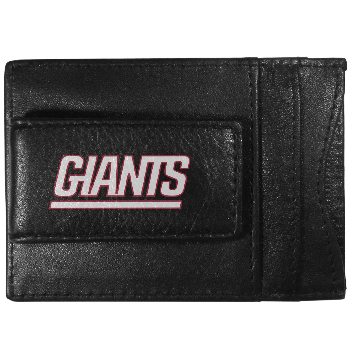 Siskiyou FCCP090 Male NFL New York Giants Logo Leather Cash & Cardholder - One Size