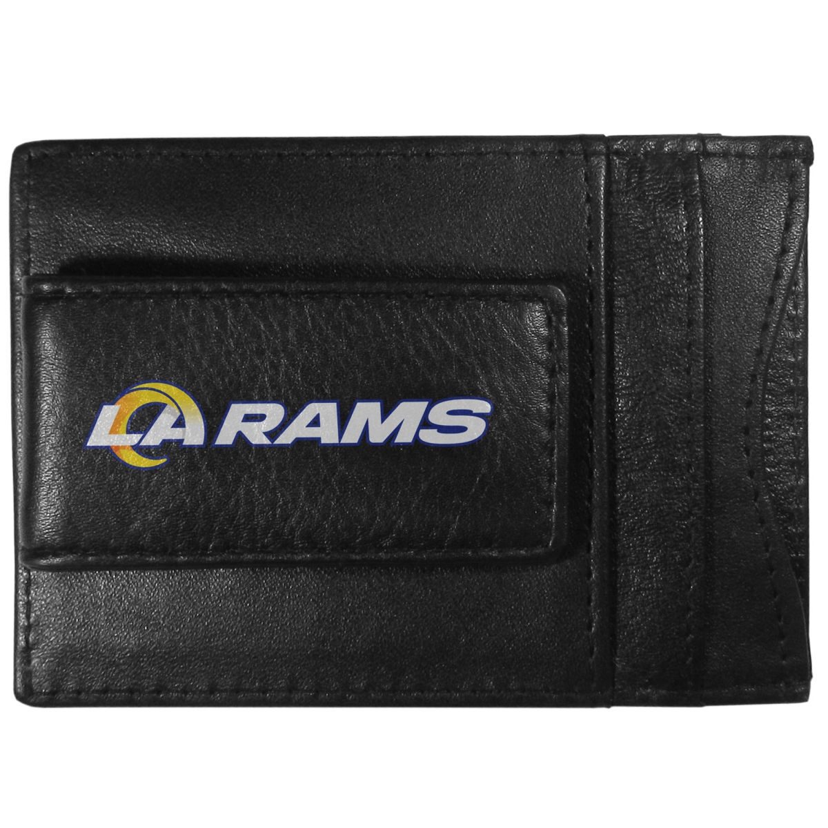 Siskiyou FCCP130 Male NFL Los Angeles Rams Logo Leather Cash & Cardholder - One Size