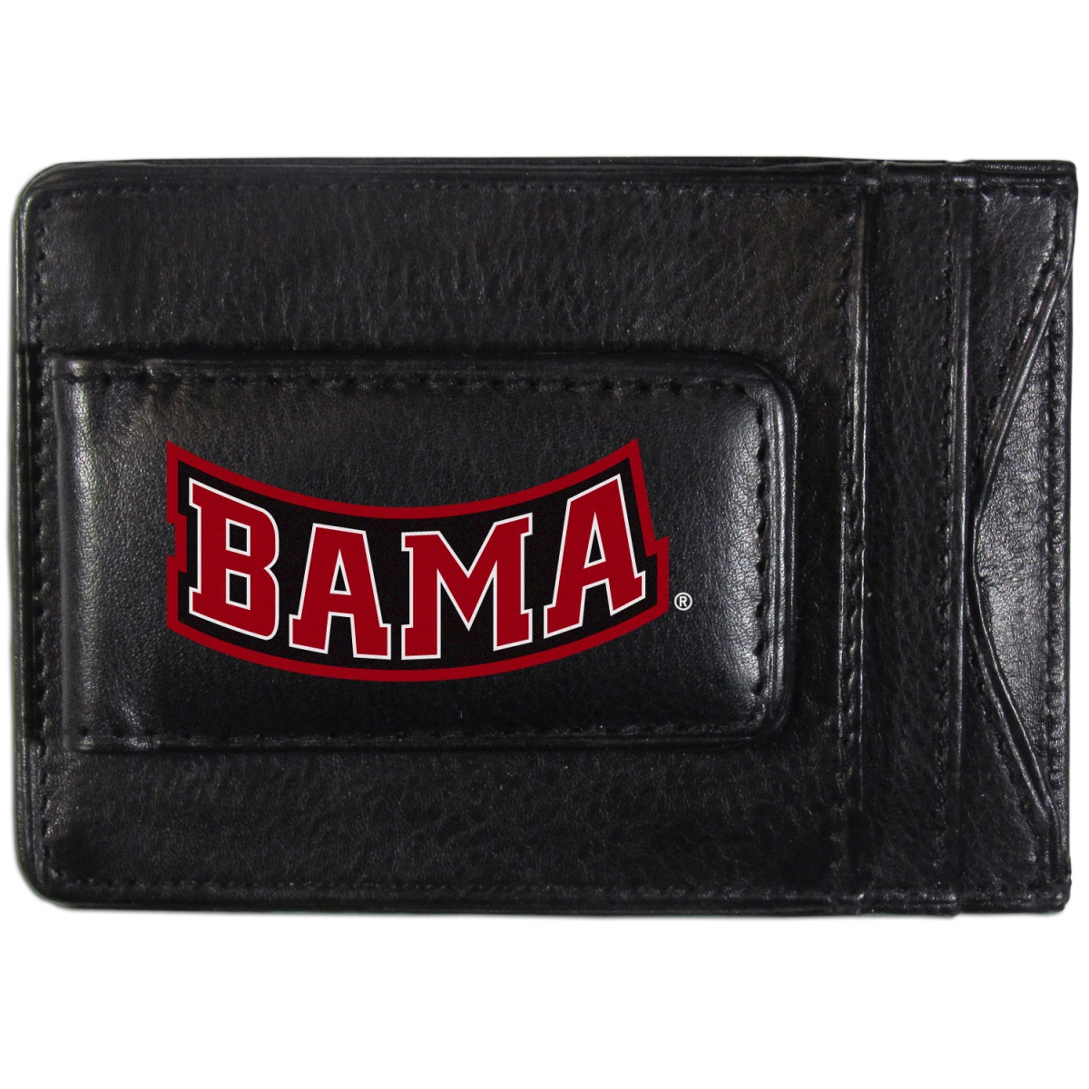 Siskiyou CCCP13 Male NCAA Alabama Crimson Tide Logo Leather Cash & Cardholder - One Size
