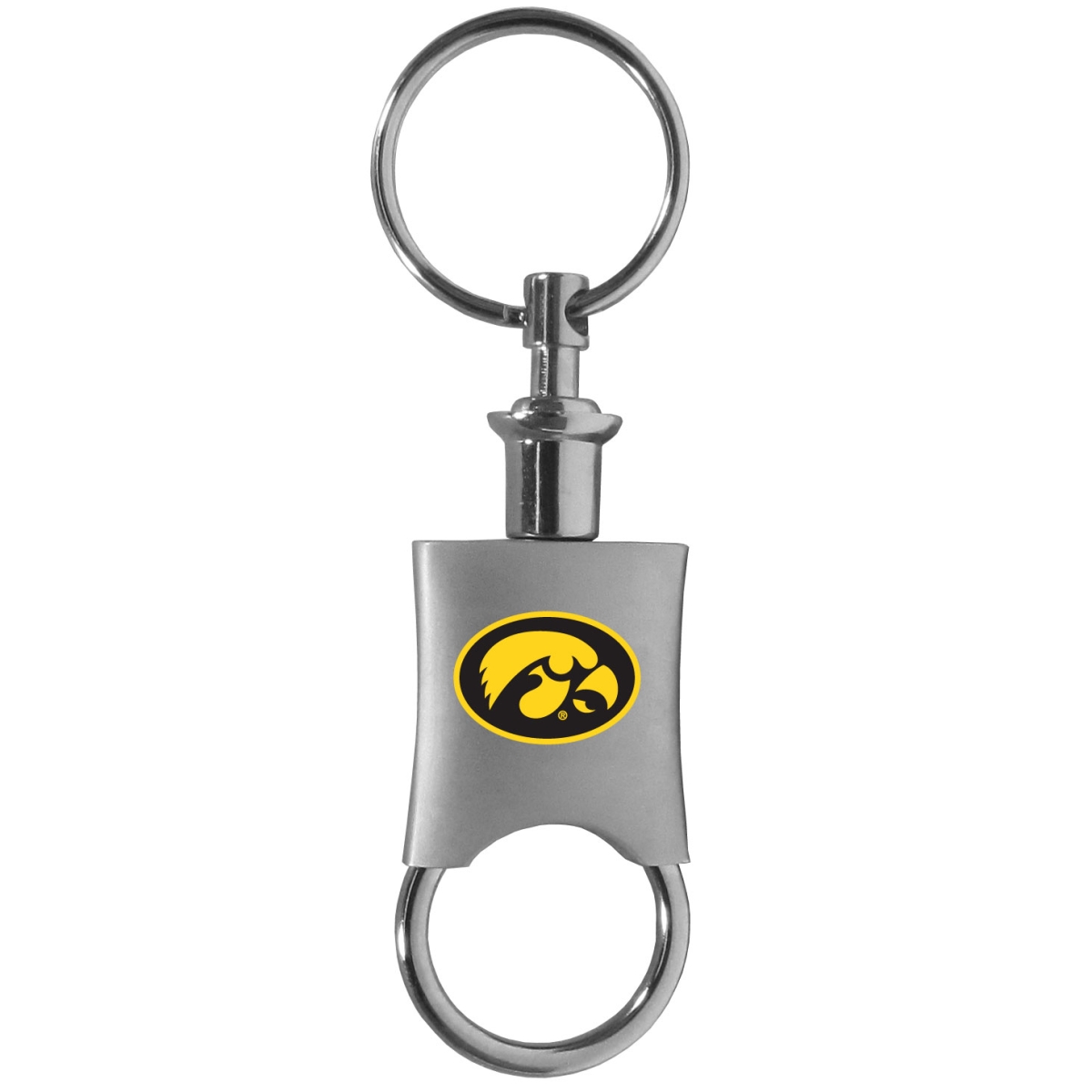 Iowa Hawkeyes Valet Key Chain - Brushed Metal - Unisex - Durable Design