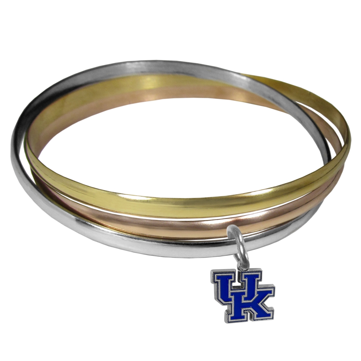 Picture of Siskiyou CBTB35 Female NCAA Kentucky Wildcats Tri-color Bangle Bracelet - One Size