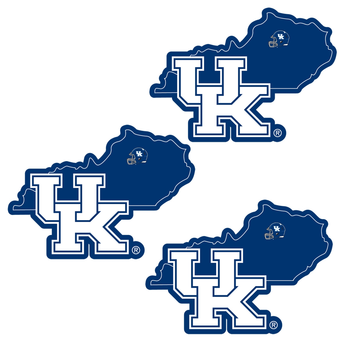 Siskiyou  NCAA Kentucky Wildcats Home State Decal - Blue - One Size