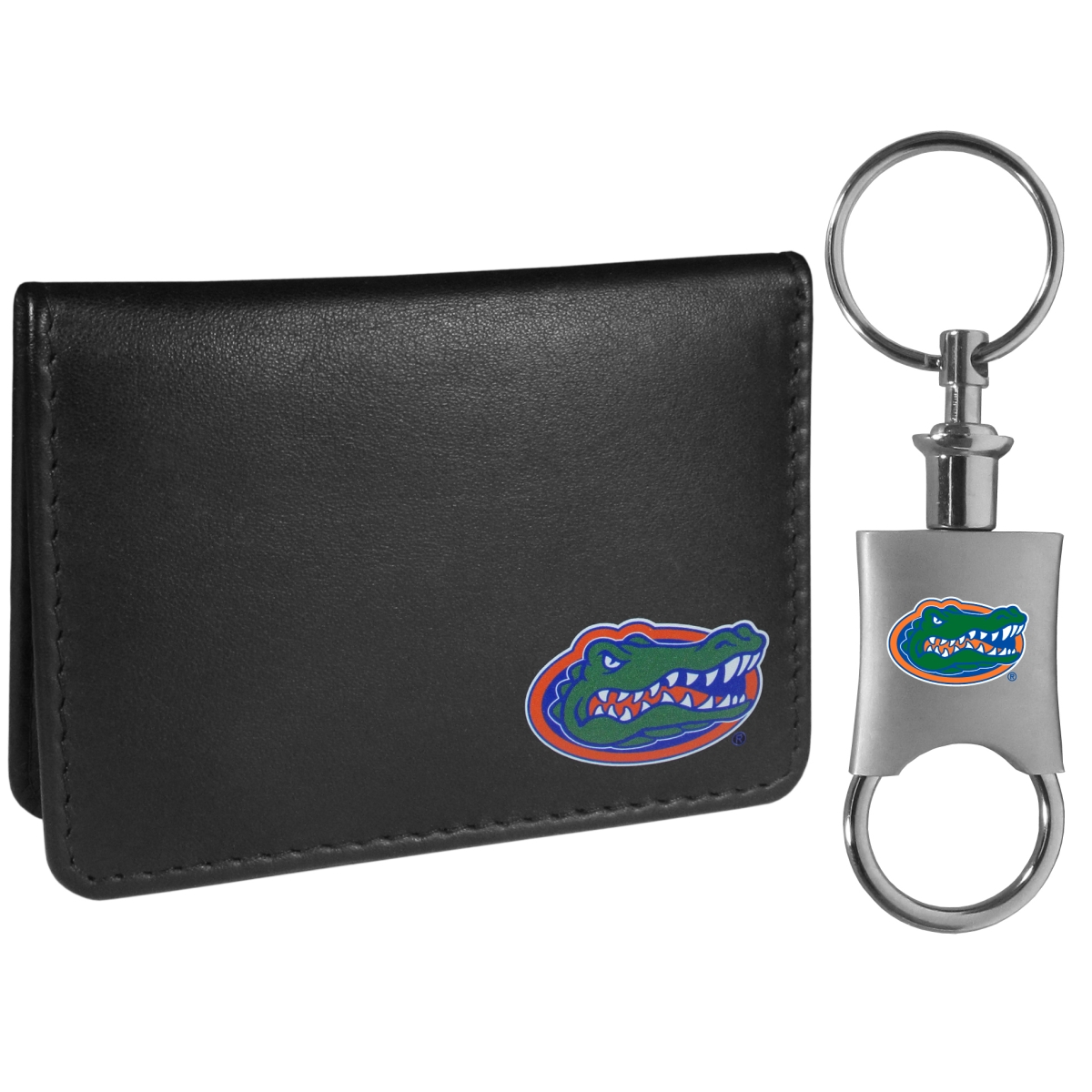 Siskiyou CBIM4KPV Unisex NCAA Florida Gators Weekend Bi-fold Wallet & Valet Key Chain, Black