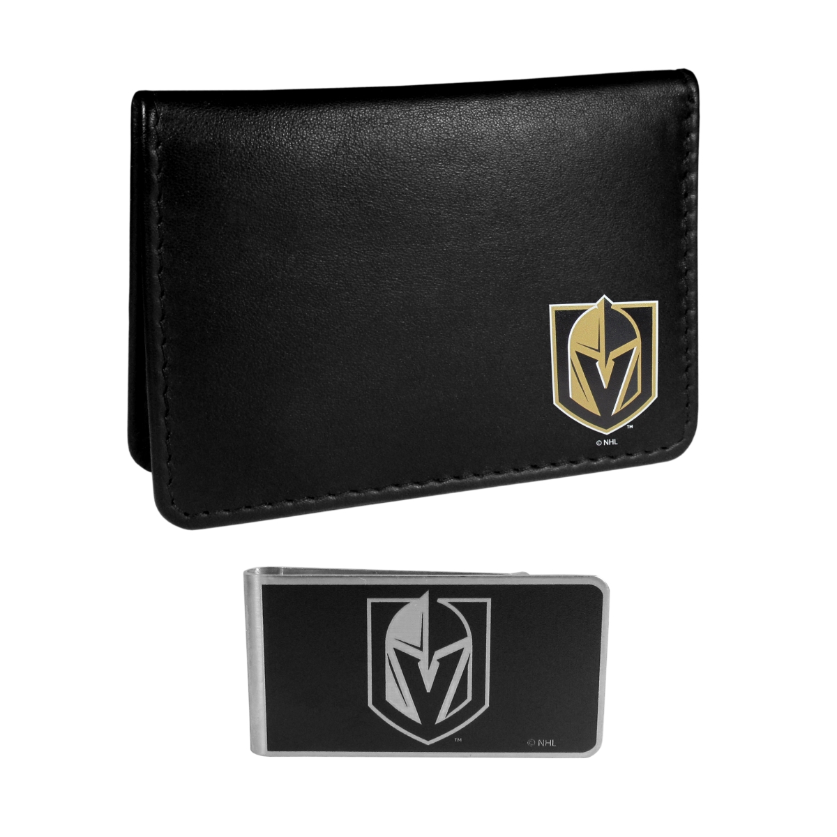Siskiyou HBIM165BKM Unisex NHL Vegas Golden Knights Weekend Bi-fold Wallet & Money Clip, Black