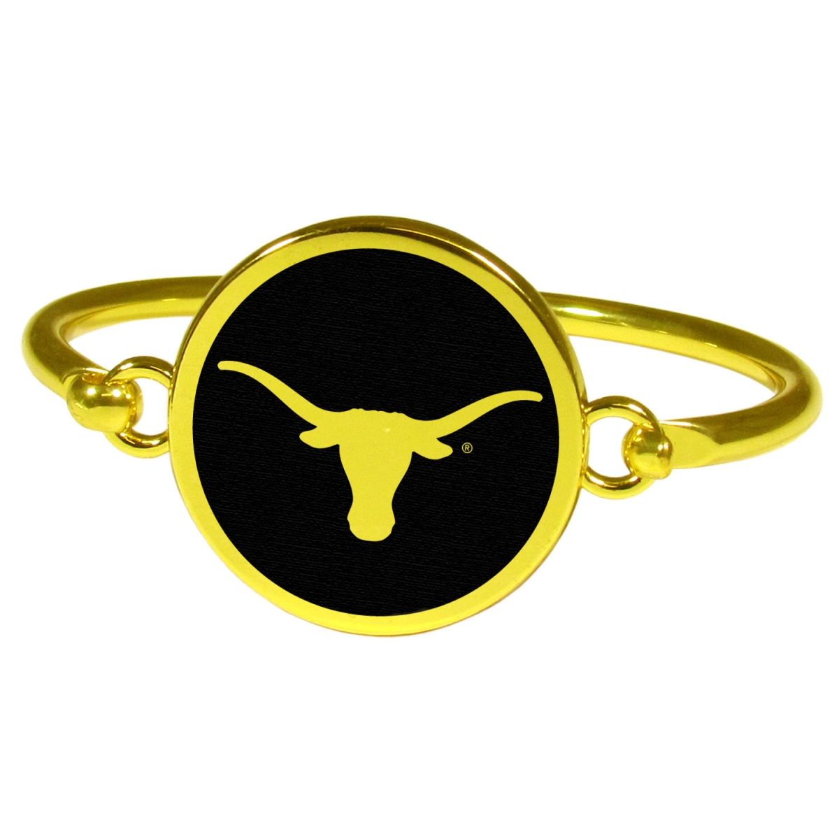 Siskiyou CGBB22 NCAA Texas Longhorns Gold Tone Bangle Bracelet