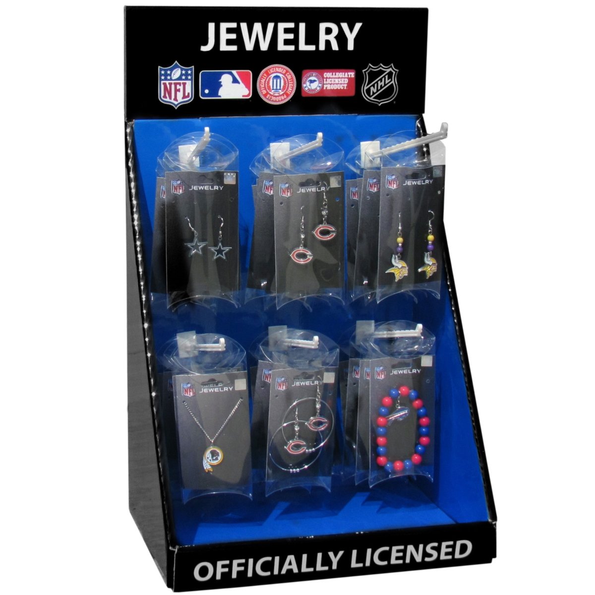Picture of Siskiyou DIS6-JEWL Cardboard Jewelry Counter Display with 6 Pegs