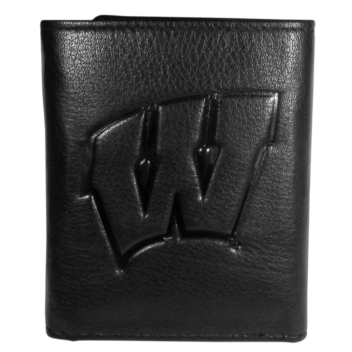 Siskiyou CLET51 NCAA Wisconsin Badgers Embossed Leather Tri-fold Wallet