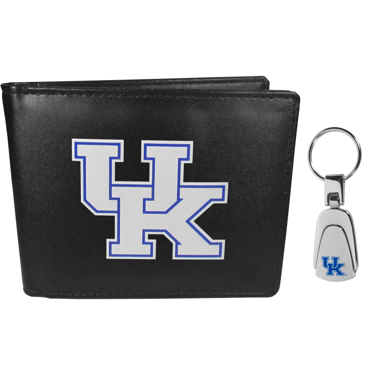 Siskiyou CBIL35KP NCAA Kentucky Wildcats Bi-fold Wallet & Steel Key Chain