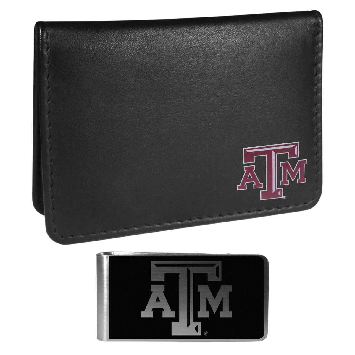 Siskiyou CBIM26BKM Unisex NCAA Texas A & M Aggies Weekend Bi-fold Wallet & Money Clip, Black
