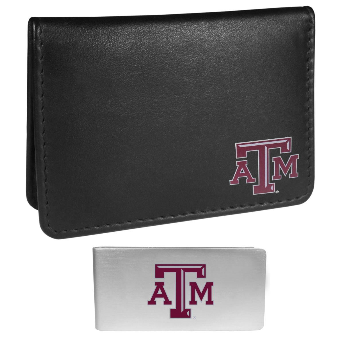 Siskiyou CBIM26BMP Unisex NCAA Texas A & M Aggies Weekend Bi-fold Wallet & Money Clip, Black